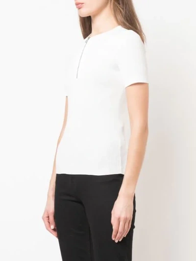 Shop Helmut Lang Short Sleeved Jumper In White