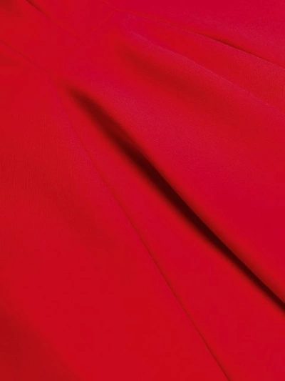 ALEXANDER MCQUEEN 中长伞形半身裙 - 红色