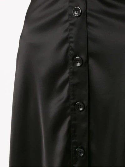 Amir Slama Silk Long Skirt In Black