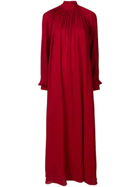 Giambattista Valli High Neck Maxi Dress In Red | ModeSens