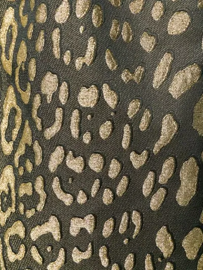 Dolce & Gabbana Leopard-print High-rise Jacquard Mini Skirt In Black