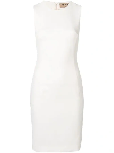 Shop Blanca Fitted Dress In White