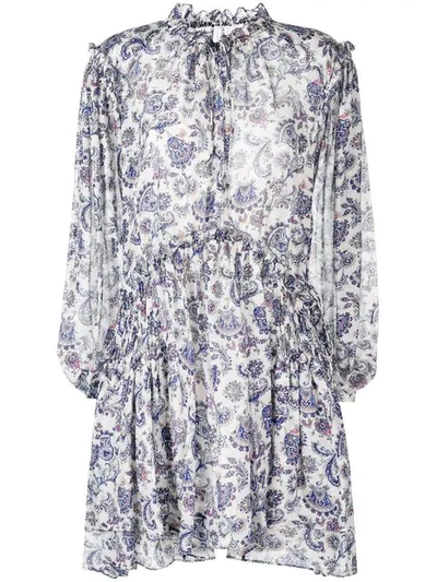Shop Isabel Marant Nydia Printed Dress In White