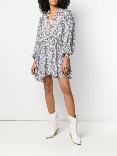 Shop Isabel Marant Nydia Printed Dress In White