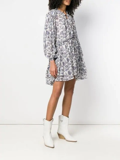 Shop Isabel Marant Nydia Printed Dress In White