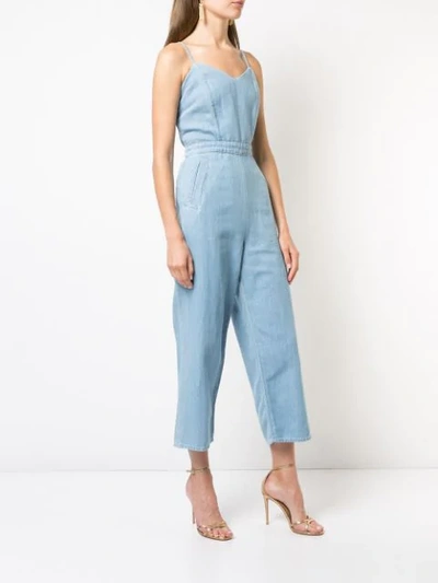 Shop Mother Spaghetti Strap Jumpsuit - Blue