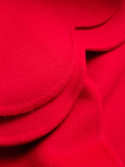 Shop Valentino Compact Drape Cape - Red
