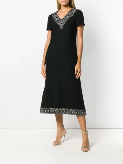 Shop Goat Glam Embellished Neckline Dress - Black