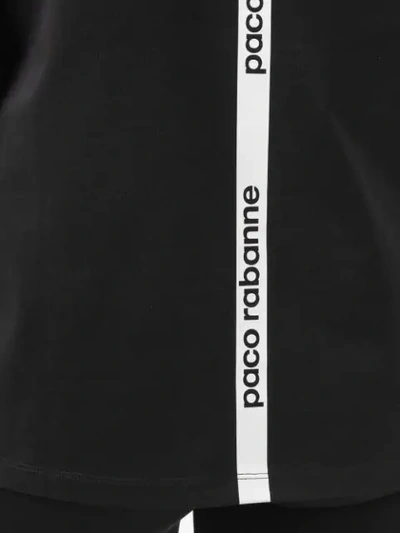Shop Rabanne Logo T-shirt In Black