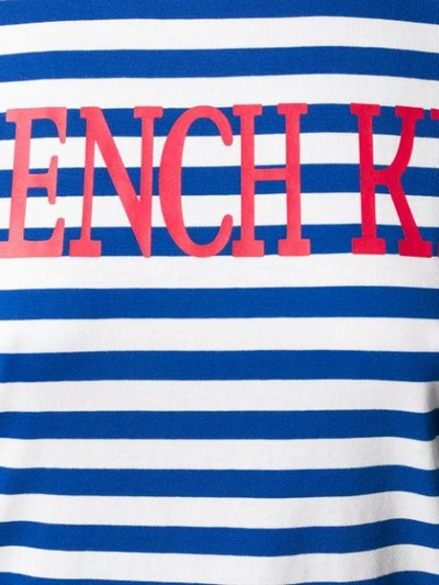 Shop Alberta Ferretti Striped French Kiss T In Blue