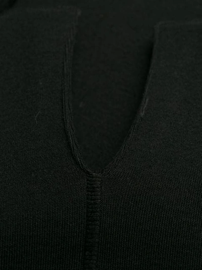 Pre-owned Alaïa '2000s Piped Seam Dress In Black