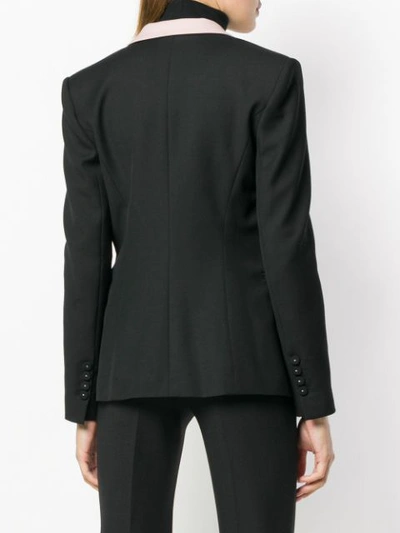 Shop Pinko Peaked Lapels Blazer In Black