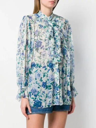 Shop Zimmermann Floral-print Blouse - White