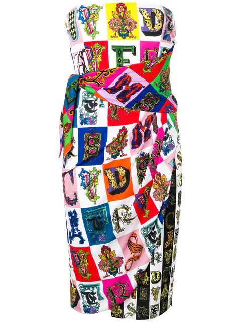 versace wrap dress