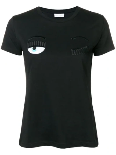 Shop Chiara Ferragni Logo T-shirt - Black