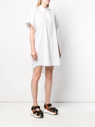 MM6 MAISON MARGIELA OVERSIZED SHIRT DRESS - 白色