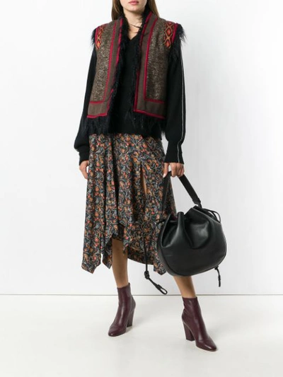 Shop Etro Bohemian Vest - Brown