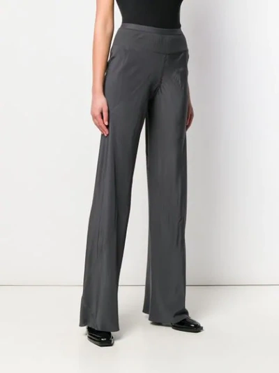 Shop Rick Owens High Waisted Trousers In Grey