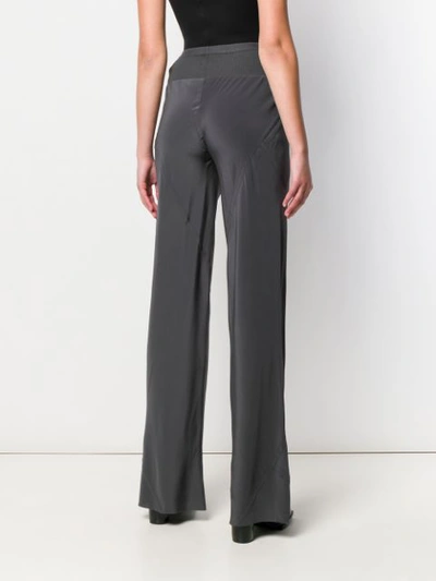 RICK OWENS HIGH WAISTED TROUSERS - 灰色