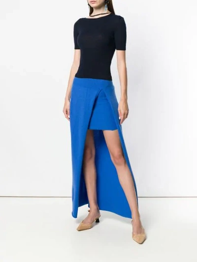 Shop Jacquemus Short-sleeved Sweater - Blue