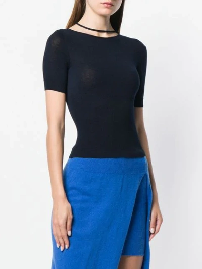 Shop Jacquemus Short-sleeved Sweater - Blue