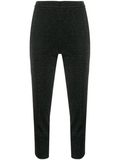 Shop Marco De Vincenzo Tailored Cropped Trousers In Black
