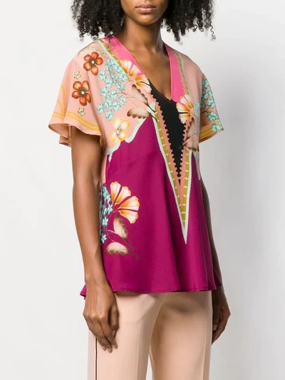 Shop Etro Patterned Tunic In Pink