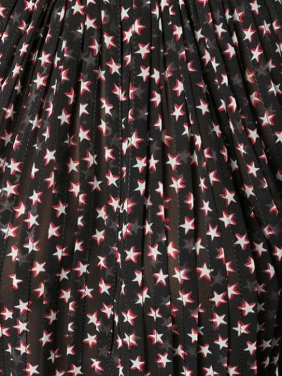 Shop Saint Laurent Sleeveless Star Print Blouse In Black