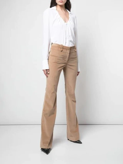 Shop Altuzarra 'serge' Pant In Brown