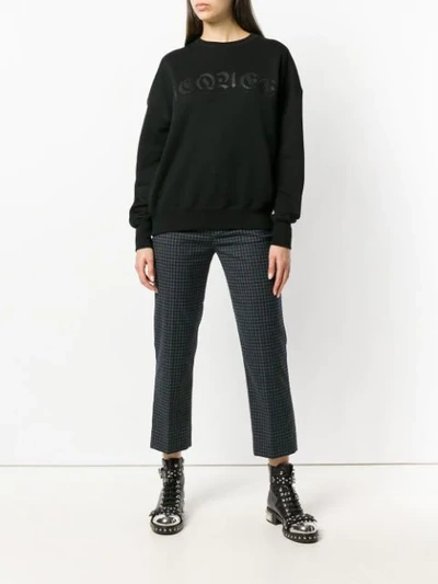 Shop Alexander Mcqueen Logo Sweatshirt In Black