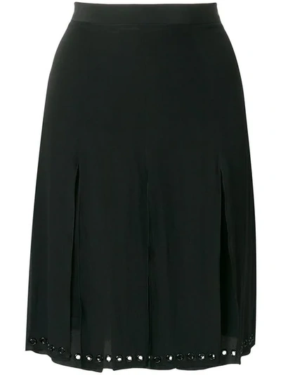 Shop Tomas Maier Eyelet Detail Skirt - Black