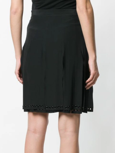 Shop Tomas Maier Eyelet Detail Skirt - Black