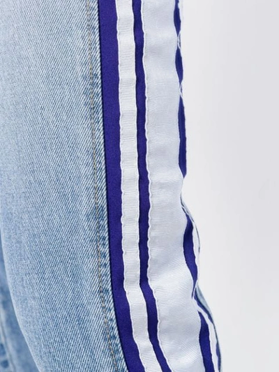 Shop Sjyp Side Stripe Jeans In Blue