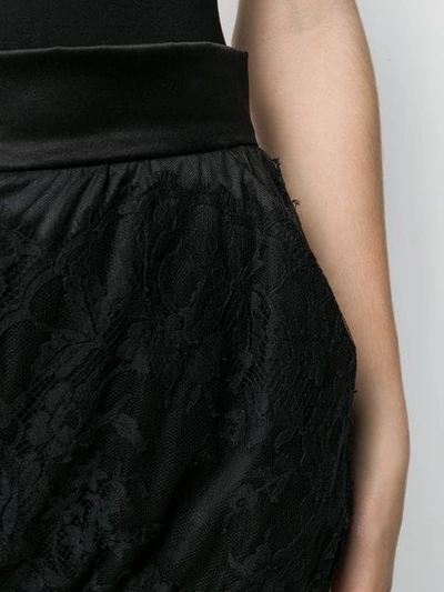 Shop Dolce & Gabbana Silk Short Shorts In Black