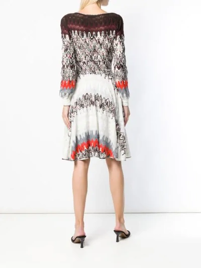 Shop Missoni Abstract Pattern Dress - White