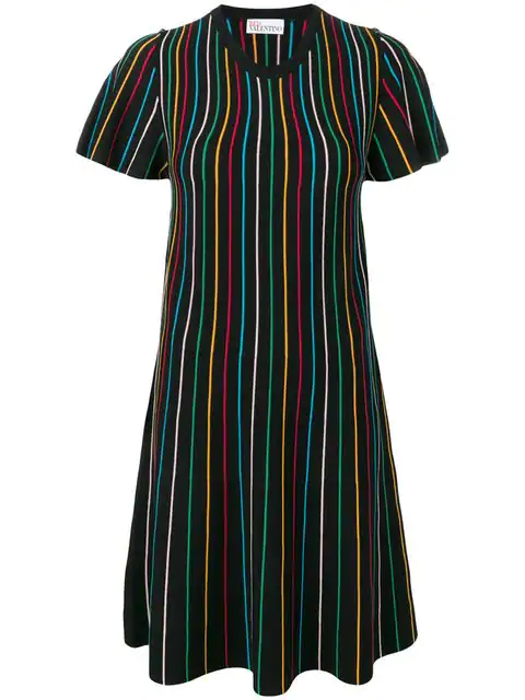 rainbow shift dress