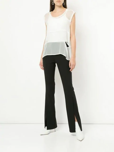 Shop Taylor Diverse Parted Trousers In Black