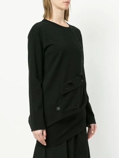 Shop Y's Buttoned Oversize T-shirt In 3