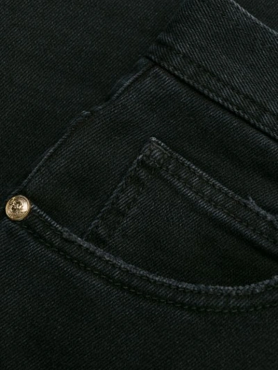 Shop Balmain High-waist Skinny Jeans In Black