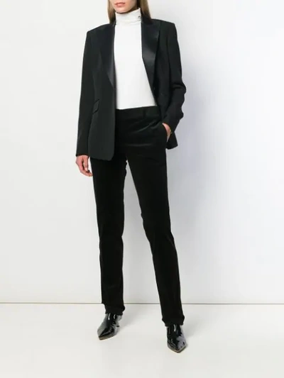 Shop N°21 Straight Leg Tailored Trousers In Black