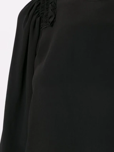 Shop N°21 Ruffle Details Blouse In Black