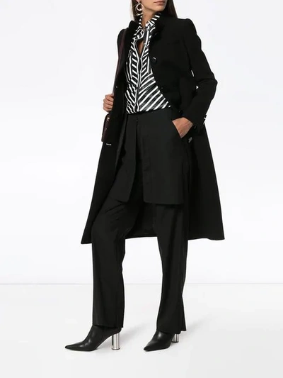 Shop Givenchy Single-breasted Coat In Black