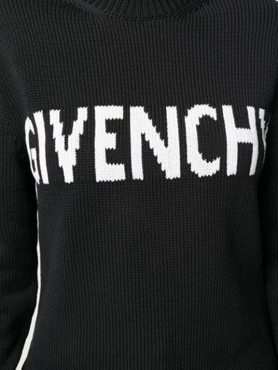 Shop Givenchy Logo Sweater In Black