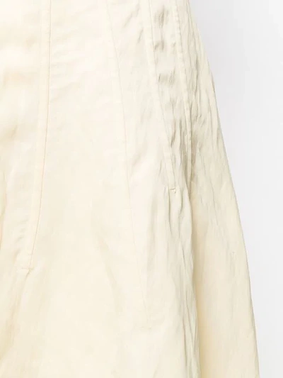 JIL SANDER ASYMMETRIC MIDI SKIRT - 大地色