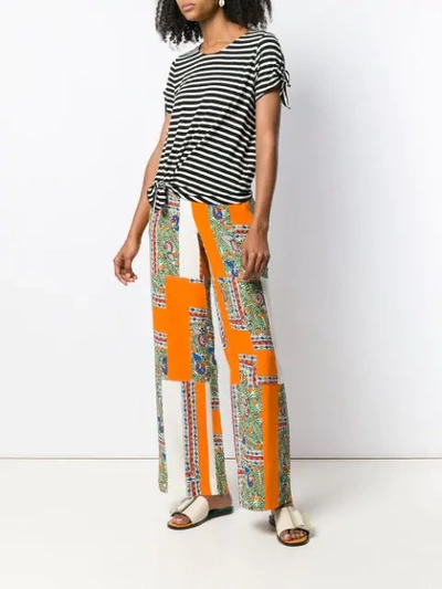 Shop Tory Burch Something Wild Trousers In Orange