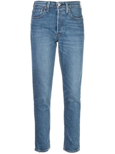 Shop Levi's High Rise Skinny Jeans In Blue