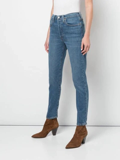 Shop Levi's High Rise Skinny Jeans In Blue