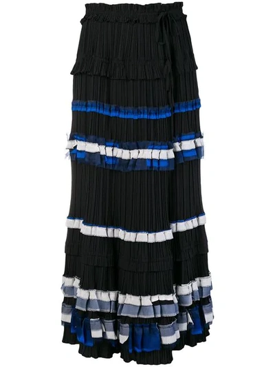 Shop 3.1 Phillip Lim / フィリップ リム Striped Full Skirt In Black