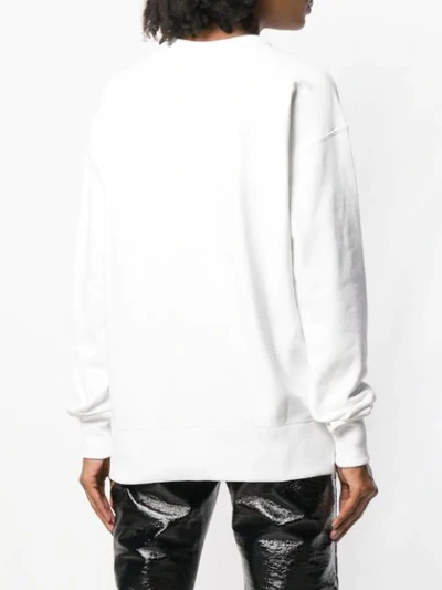 Shop Champion Barcode Logo Sweatshirt - White
