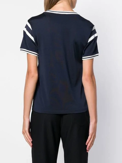 Shop Alexander Wang T Paneled T-shirt In Blue
